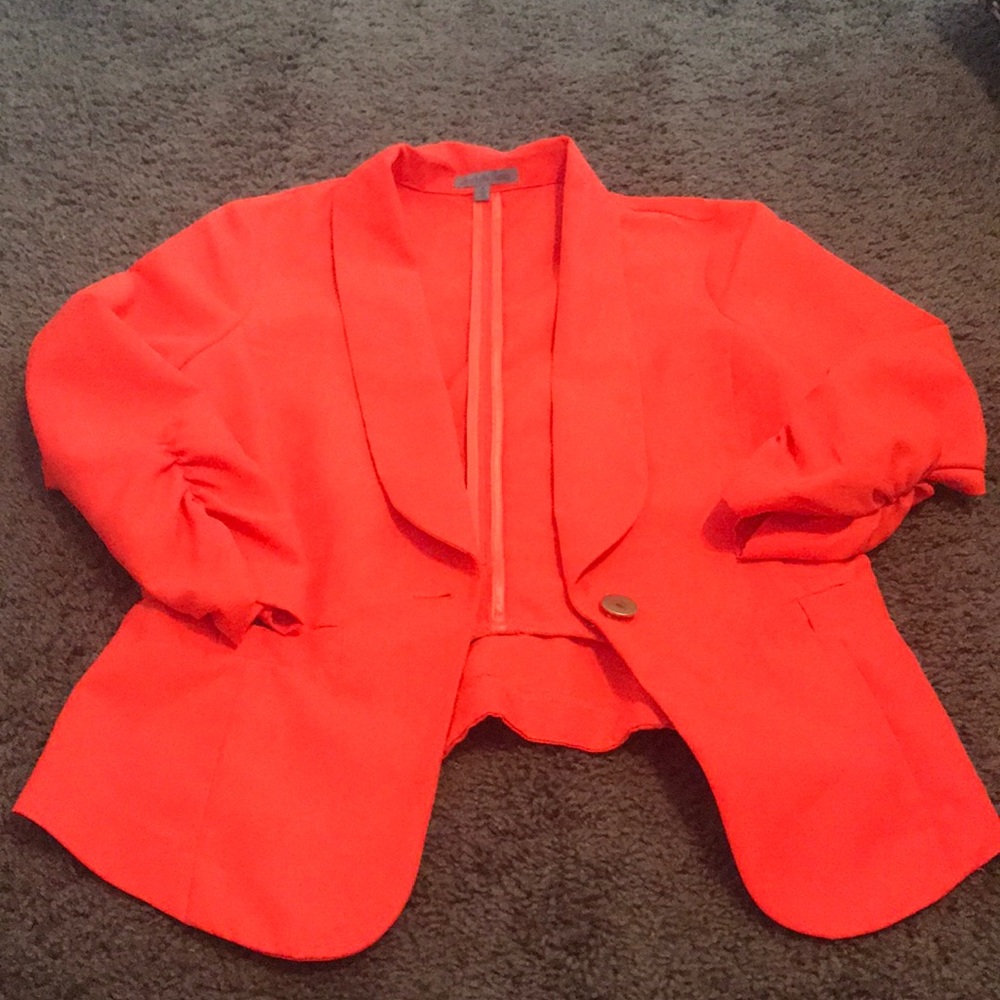 Orange blazer